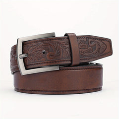 PU Striped Belt Accessory w/ Alloy Buckle for Men