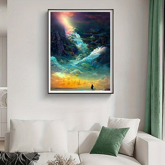 Wonderland Landscape Canvas Painting Poster for Home Wall Decor