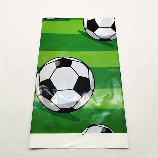 Soccer Party Tablecloth Green Football Table Decoration