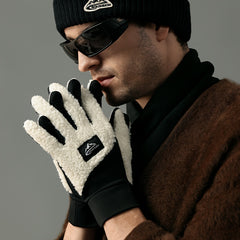 Winter Cycling Gloves Thickened Plus Velvet Men Women Windproof Touch Screen