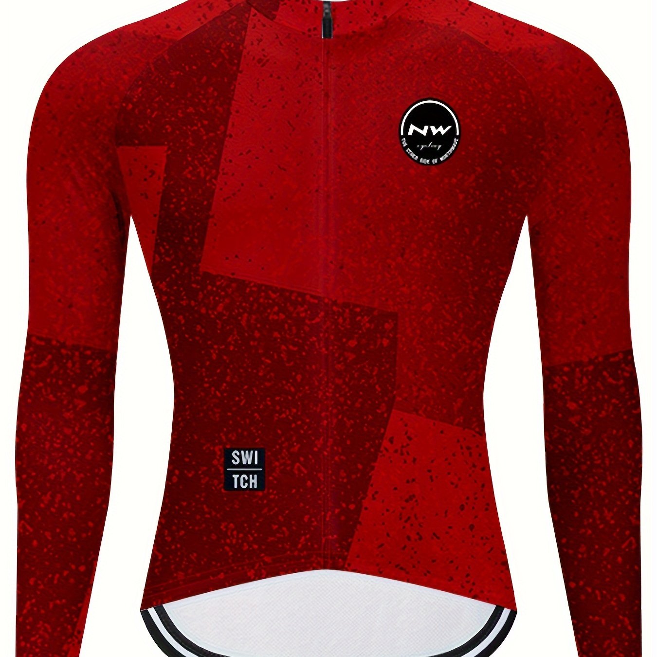 Men's Block Cycling Jersey Stretch Casual Sports Shirt For Outdoor Riding