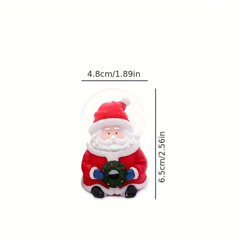Christmas Santa Claus Crystal Ball Desktop Decoration Resin Glass Ball