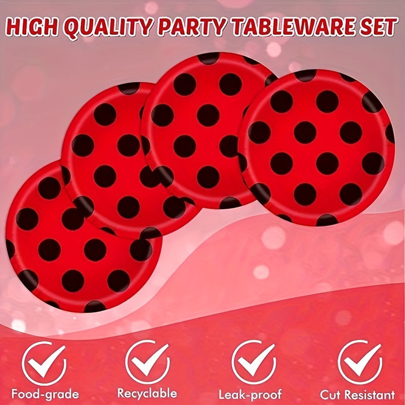 Ladybug Themed Party Supplies Set