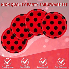 Ladybug Themed Party Supplies Set