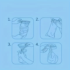 2pcs Emergency Vomiting Bags Portable for Outdoor Travel Driving