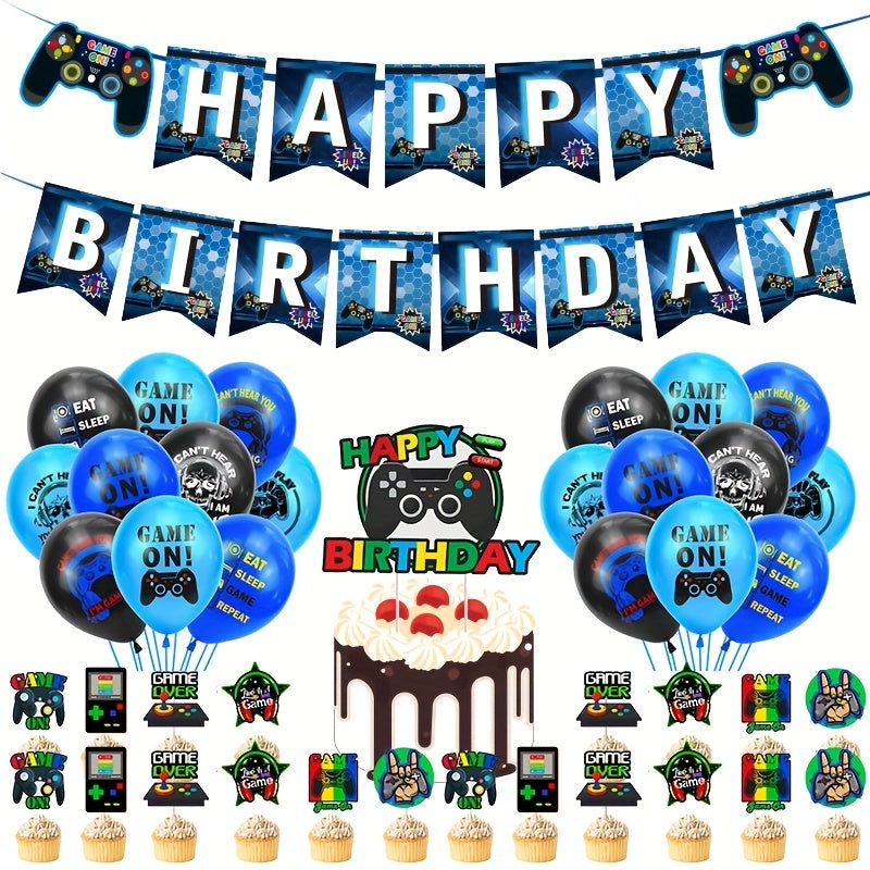 25pcs Game Handle Theme Birthday Party Balloon Set Decoration Supplies