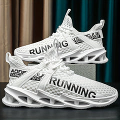Men's Breathable Lace Up Mesh Sneakers Casual Walking Shoes