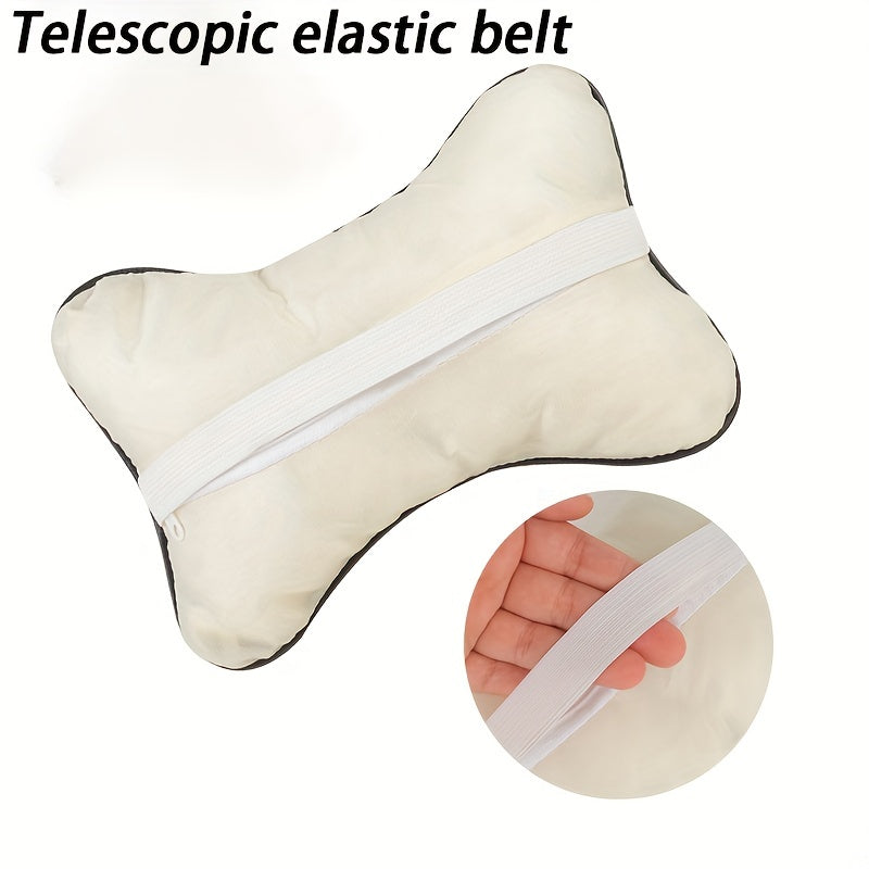 2pcs High PVC Leather Headrest for Home/Car