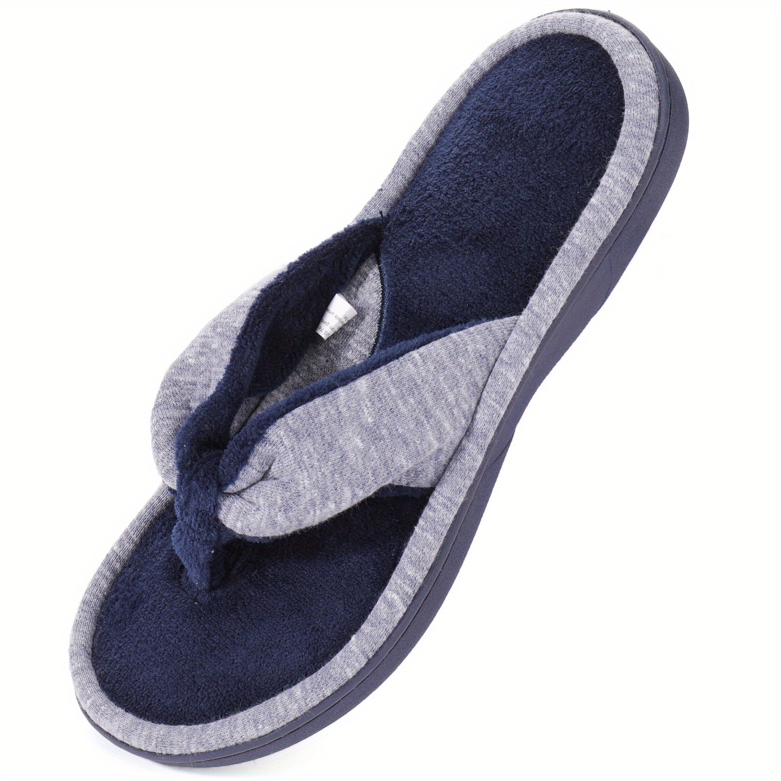 Women's Plush Lined Flip Flops Soft Memory Foam Slides