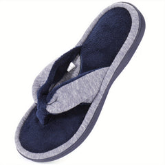Women's Plush Lined Flip Flops Soft Memory Foam Slides