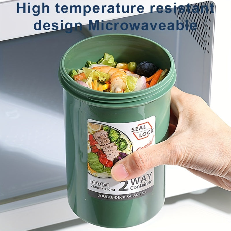 Fresh Salad Cup Keep Fit Meal Shaker BPA Microwave Safe Perfect Outdoor Camping