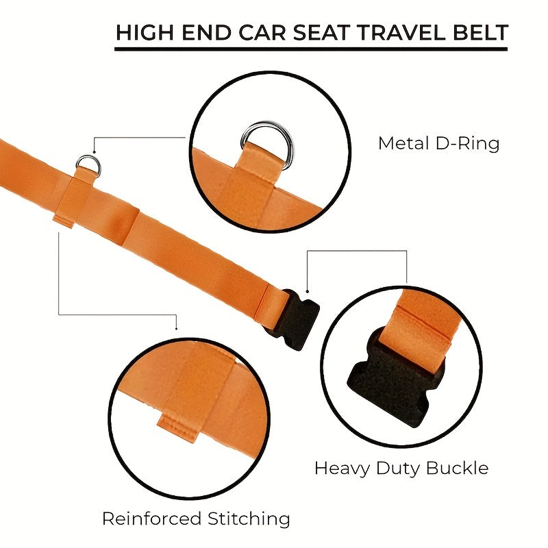 Car Seat Travel Belt Adjustable Strap for Airport Stroller