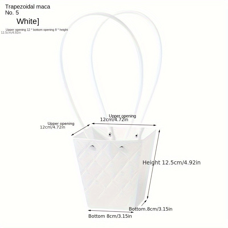 Embossed Flower Bag 3D Design Tote for Retail Supermarket