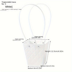 Embossed Flower Bag 3D Design Tote for Retail Supermarket