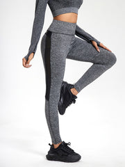 Stylish Women's PU Leather Yoga Pants with High Stretch