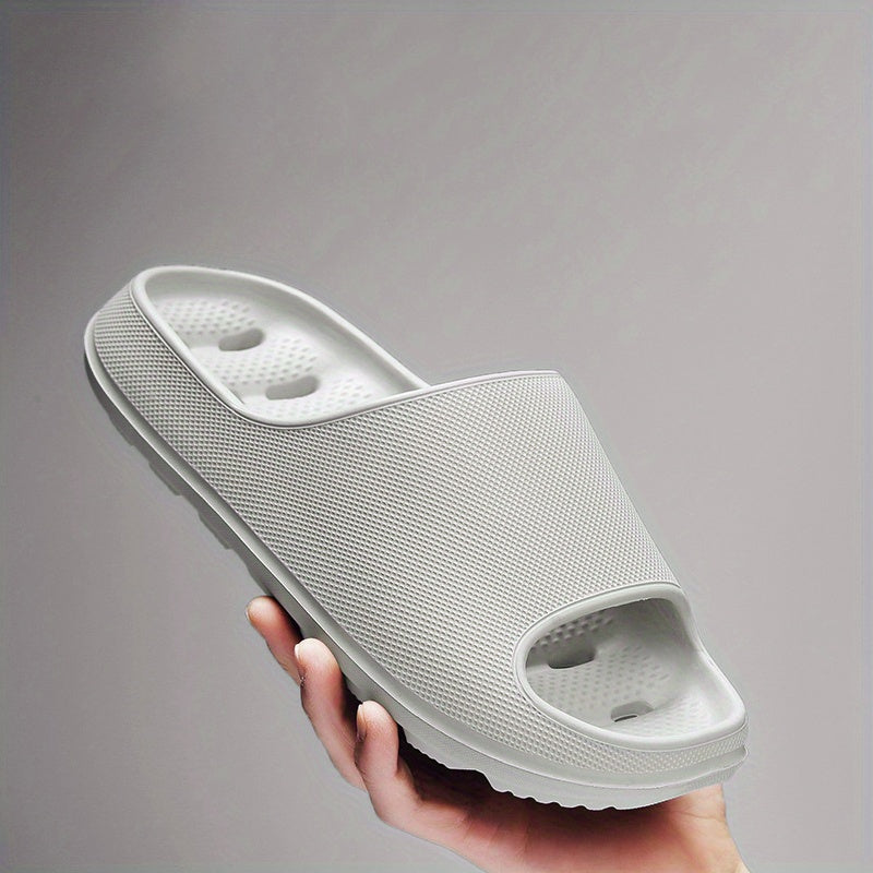 Men's Hollow Out Platform Slides Lightweight Slippers