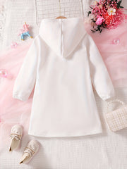 Unicorn Hooded Dress Toddler Kids Clothing
