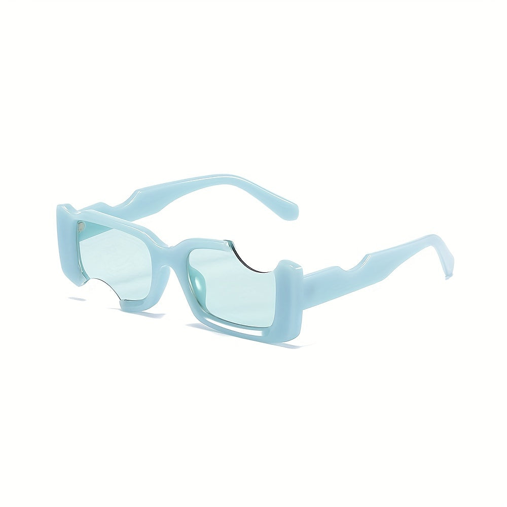 Y2K Irregular Rectangular Sunglasses Women's Narrow Frame UV Protection