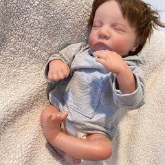 Realistic Newborn Baby Doll Soft Cloth Body Vinyl Doll Boy Doll High Gift