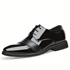 Men's Leather Oxford Shoes British Style Non Slip Dress Shoes