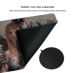 Large Princess Beauty Mouse Pad 23.7x11.8in Non-slip Rubber Washable