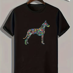 Colorful Horse Print Men's Graphic T shirt Casual Comfy Tees For Summer
