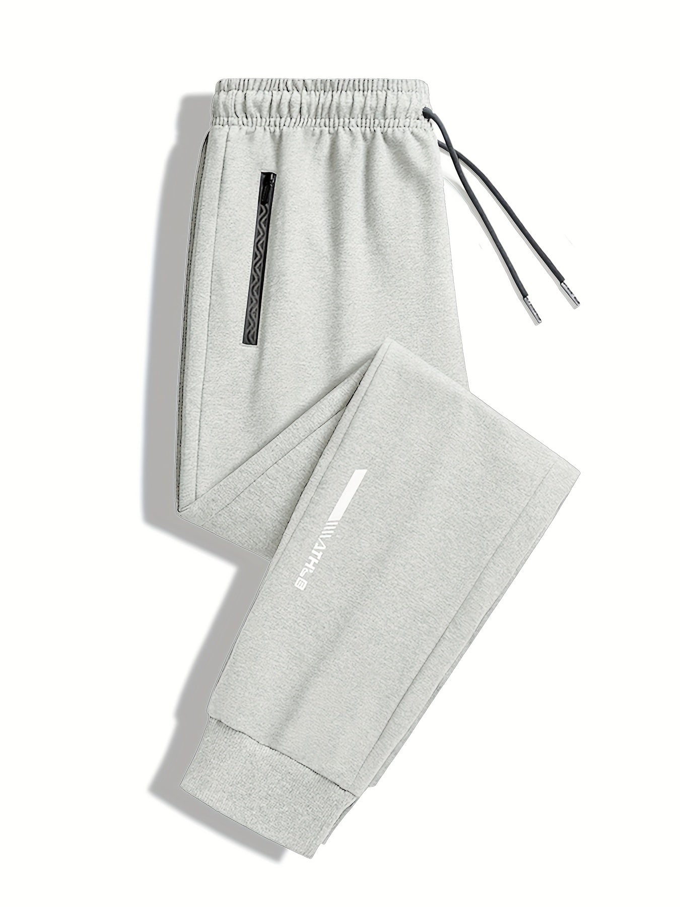 Men's Regular Fit Drawstring Pants for Running Gym