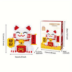 Lucky Cat Building Blocks Educational Puzzle Toys