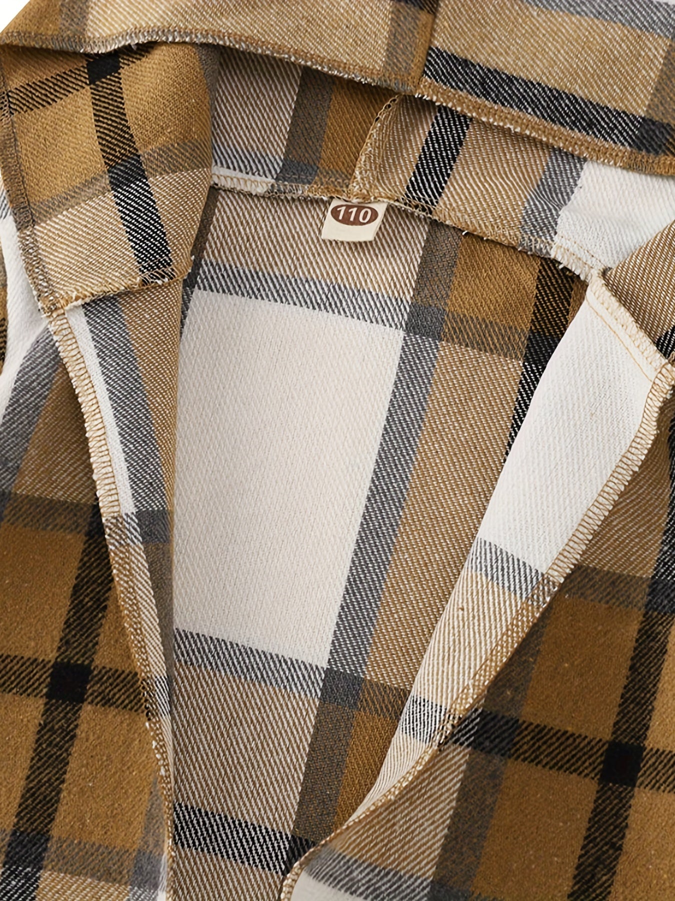 Plaid Hoodie Jacket Varsity Cardigan for Kids