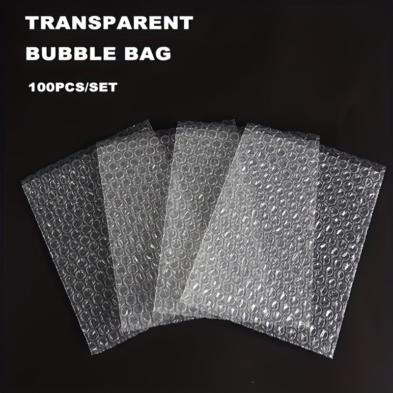 100pcs Transparent Bubble Packaging Bags Polyethylene Mailing Bags