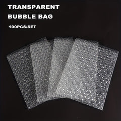 100pcs Transparent Bubble Packaging Bags Polyethylene Mailing Bags