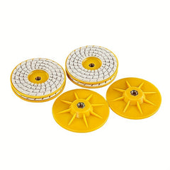 2pcs 4 Inch 100mm Diamond Wet Dry Polishing Pad for Stone Quartz Marble Granite