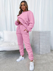 Casual Two-piece Set Long Sleeve Sweatshirt & Jogger Pants