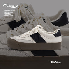HUANQIU Women's Breathable Low Sneakers Retro Casual Shoes