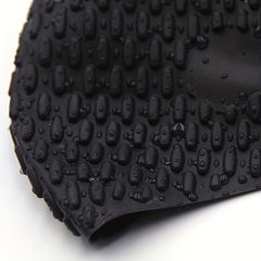 Adult Waterproof Silicone Swimming Cap Elastic Pool Cap