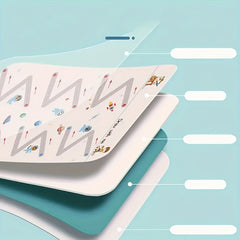 Interactive Educational Maze Game Activity Book with Watercolor Paper