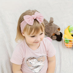 Adorable Baby Girls Bow Hairband Soft Headband Hair Accessories