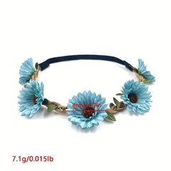 Sunflower Headband Simulation Flower Wreath Women's Hair Access