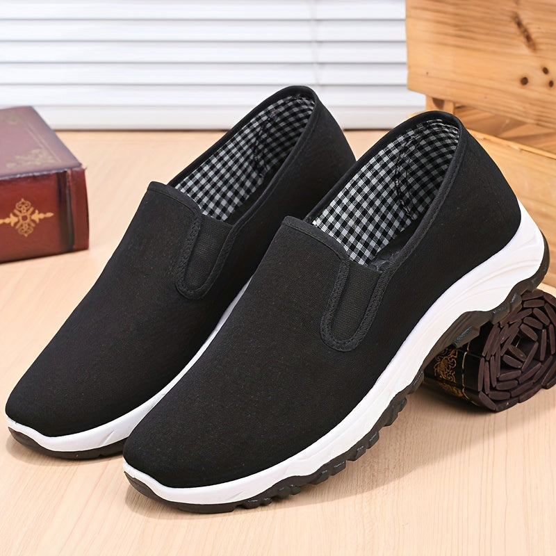 Men's Slip-on Sneakers Casual Walking Shoes Comfy and Breathable Loafers