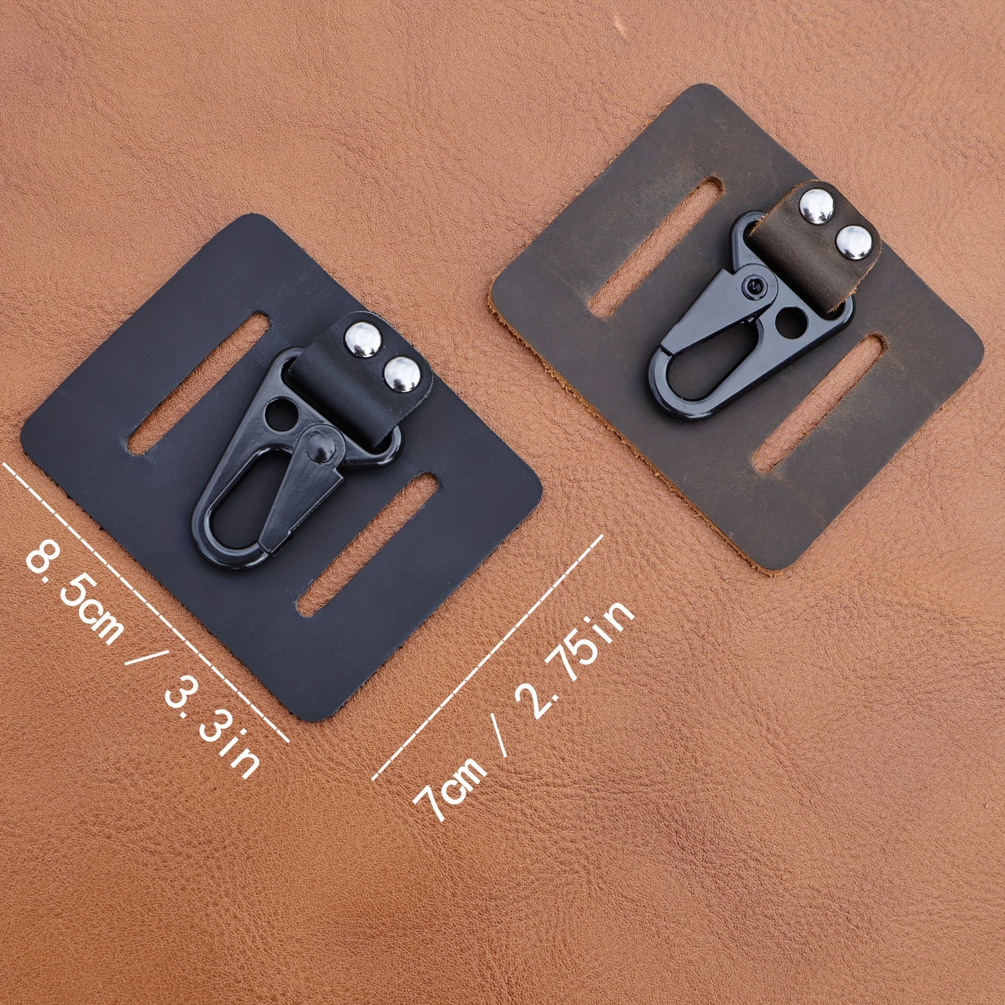 Cowhide Leather Keychain for Outdoor Travel