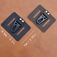 Cowhide Leather Keychain for Outdoor Travel