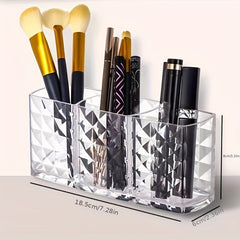 Acrylic Drill Pen Holder Desktop Makeup Brush Storage