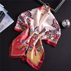Vintage Stain Square Scarf Multifunctional Sunscreen Headband Shawl