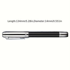 92 Planet Series Rhomboid Engraved Silver Student Fountain Pen