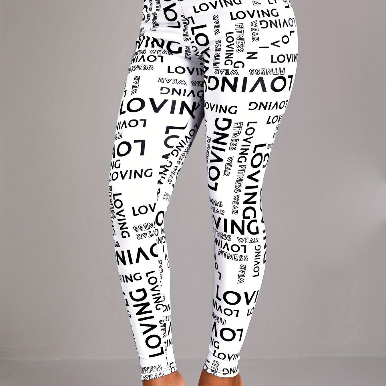 Casual High Waist Long Length Leggings Women's Clothing