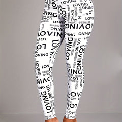 Casual High Waist Long Length Leggings Women's Clothing