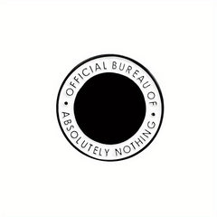 Round Enamel And Brooch Bureau Of Absolutely Nothing Pin