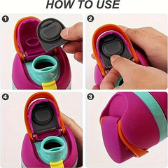 4pcs Water Cup Replacement Silicone Stopper Top Cap for 19-40 oz Bottles