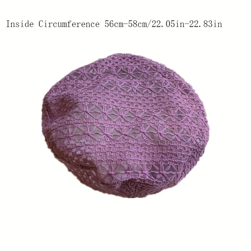 Mesh Beret Thin Breathable Cap