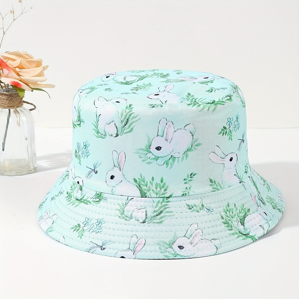 Easter Bunny Fisherman Hat Double Sided Small Fresh Unisex Basin Hat